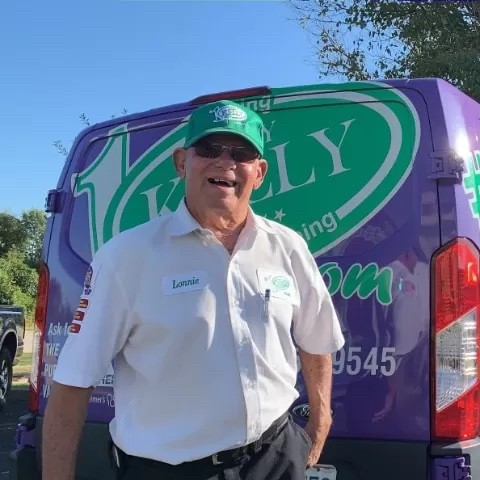 Technician Lonnie Smiling